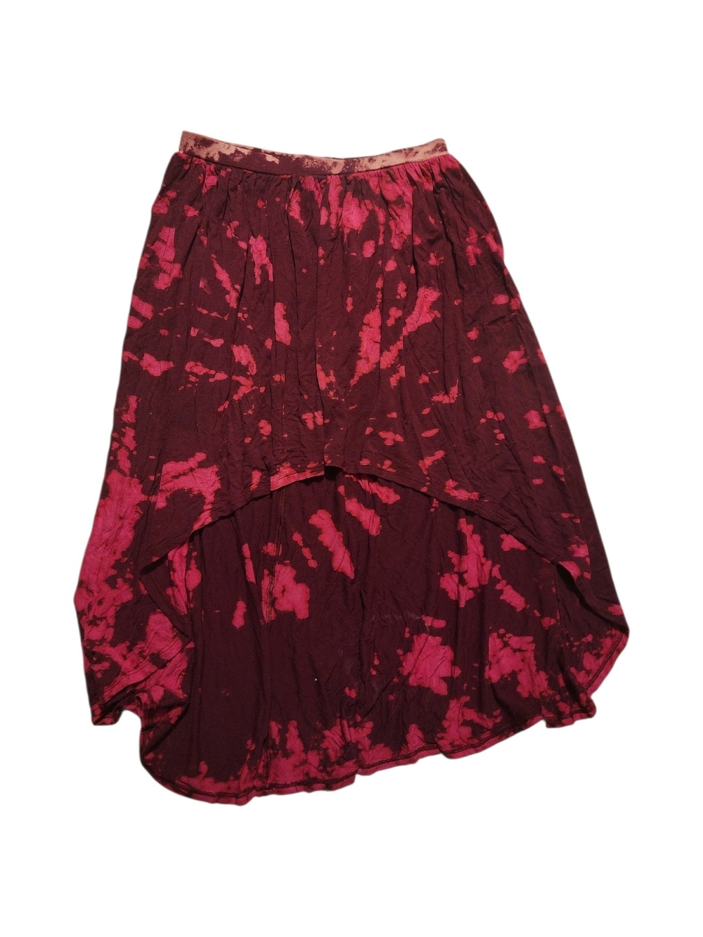 No Boundaries High-Low Tie-Dye Skirt, Medium (7-9)